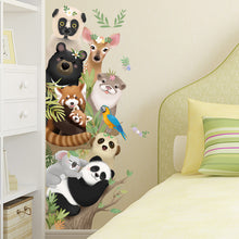 Load image into Gallery viewer, Lovely Panda Giraffe Koala Animal Cartoon Wall Stickers for Kids Living Room