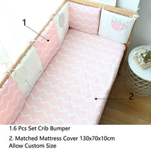 Load image into Gallery viewer, 6 Pcs Set Thick Soft Bumpers In The Crib For Baby Bed