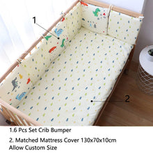 Load image into Gallery viewer, 6 Pcs Set Thick Soft Bumpers In The Crib For Baby Bed