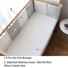 Load image into Gallery viewer, 6 Pcs Set Thick Soft Bumpers In The Crib For Baby Bed