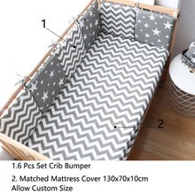 Load image into Gallery viewer, 6 Pcs Set Thick Soft Bumpers In The Crib For Baby Bed