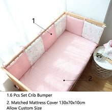 Load image into Gallery viewer, 6 Pcs Set Thick Soft Bumpers In The Crib For Baby Bed