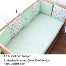 Load image into Gallery viewer, 6 Pcs Set Thick Soft Bumpers In The Crib For Baby Bed