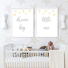 Load image into Gallery viewer, Watercolor Elephant Nursery  Baby Bedroom Canvas Poster