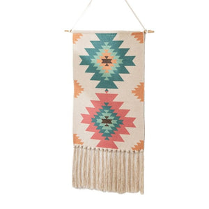 Bohemian Handmade Woven Cotton Canvas