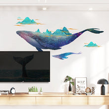 Load image into Gallery viewer, Creative Large Starry Sky Whale Wall Stickers for Living Room