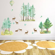 Load image into Gallery viewer, Cute Animal and Green Tree Wall Stickers