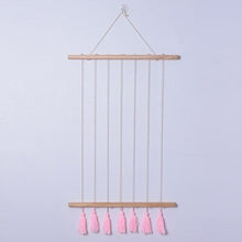 Load image into Gallery viewer, Wooden Photo Clips Tassels Rack