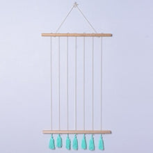 Load image into Gallery viewer, Wooden Photo Clips Tassels Rack