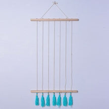 Load image into Gallery viewer, Wooden Photo Clips Tassels Rack