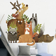 Load image into Gallery viewer, Forest Animals Elk Fox Rabbit Wall Stickers